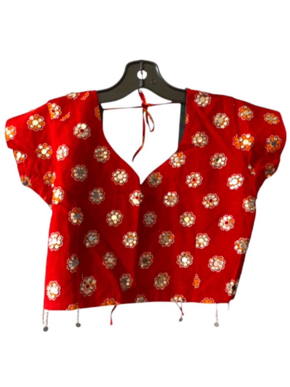 Traditional Red & Black Navratri Chaniya Choli Set - Garba Outfit